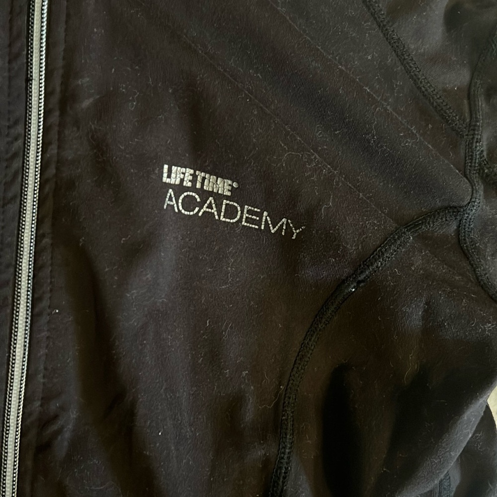 Older style, LifeTime Academy employee zip up jacket women women’s size small